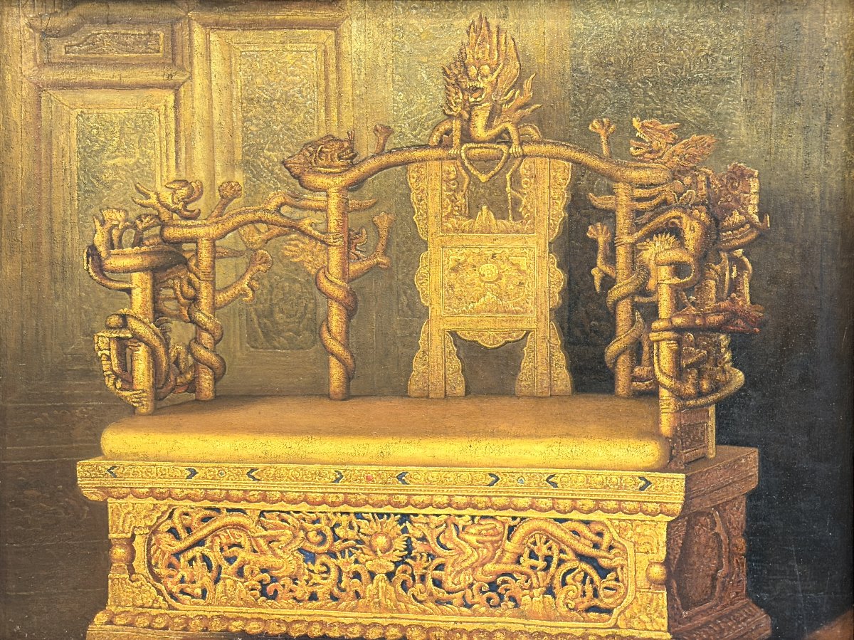 The Dragon Throne In The Hall Of Supreme Harmony