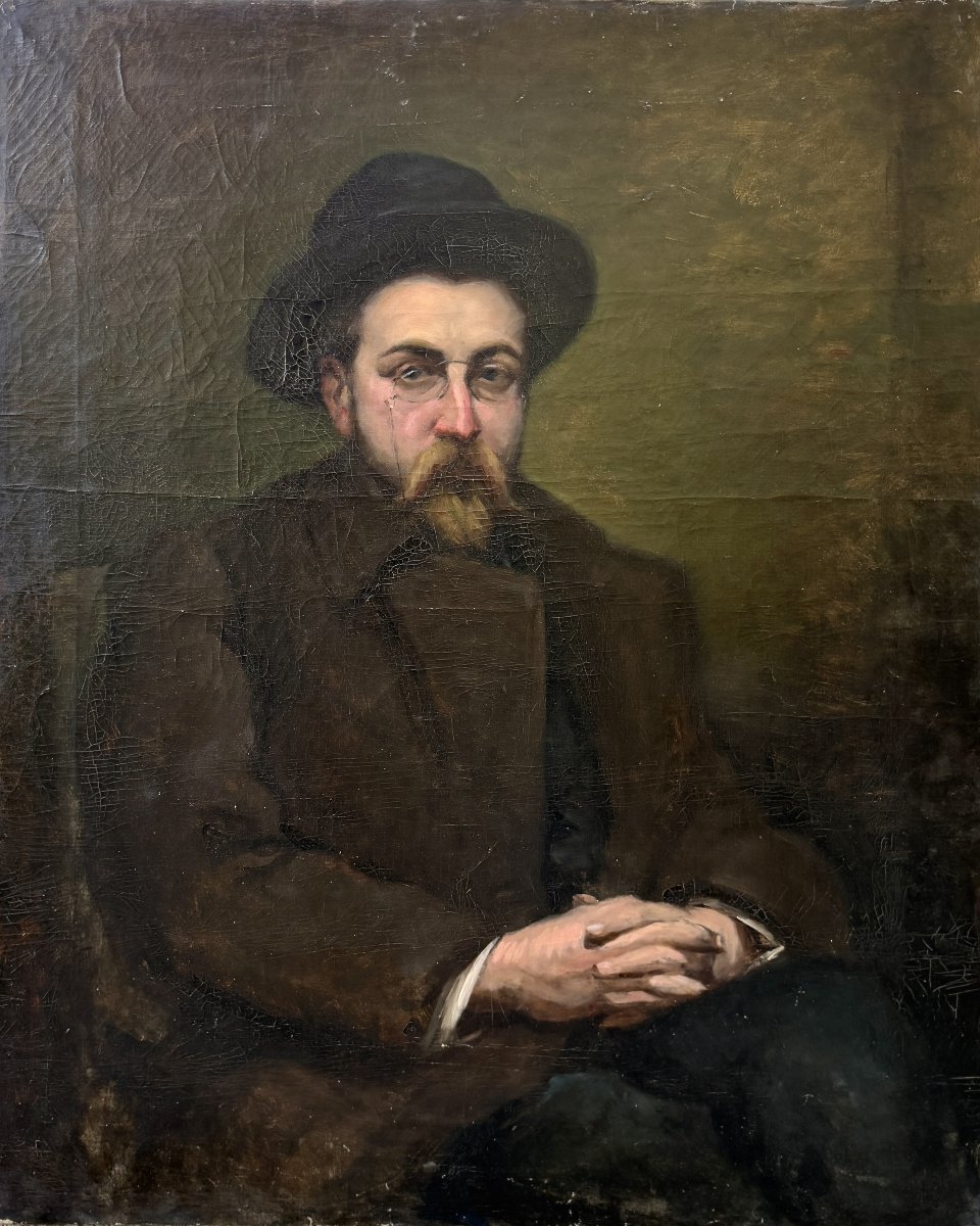 Grand portrait 19 ème genre Emile Zola