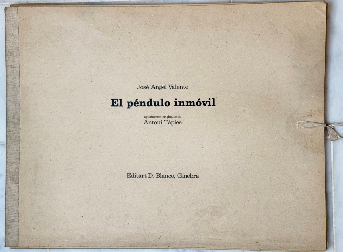 El péndulo inmóvil Tapies, Antoni