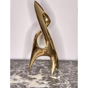 ANTOINE PONCET SCULPTURE EN BRONZE "NOEUD LUMINEUX"