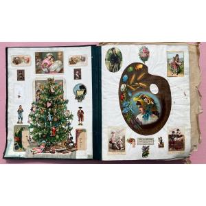 Grand album de cartes commerciales américaines victoriennes