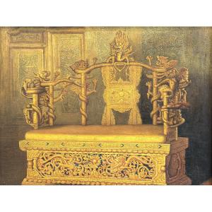 The Dragon Throne In The Hall Of Supreme Harmony