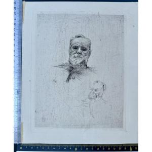 AUGUSTE RODIN portrait de Victor Hugo