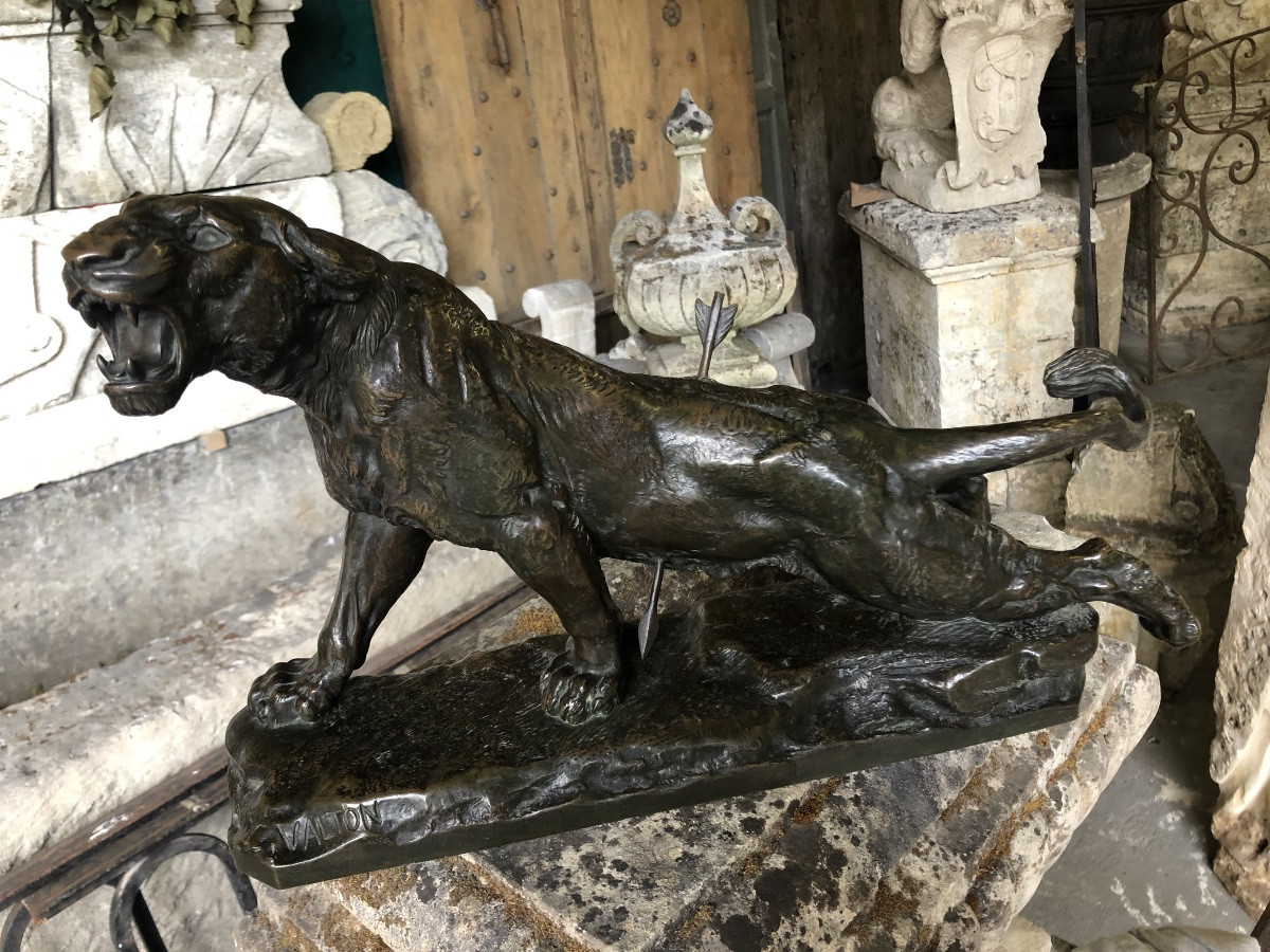Panthère bronze par Charles Valton -photo-1