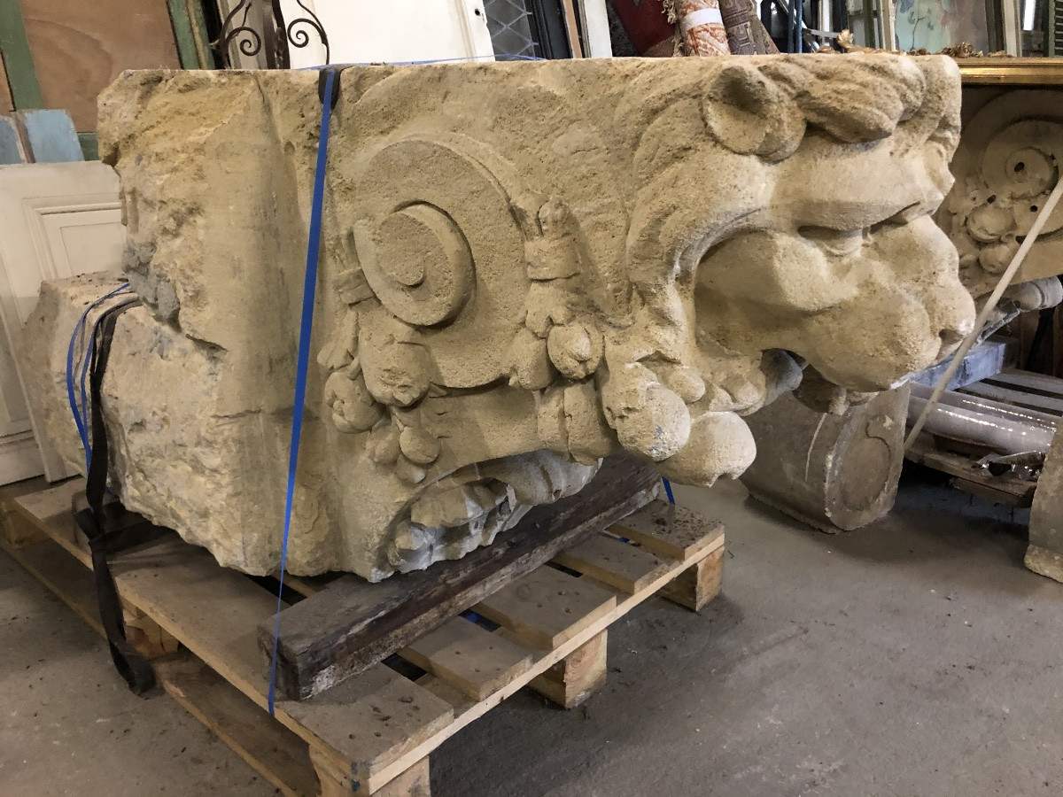 Pair Of Lion Balcony Corbels 1810 -photo-2