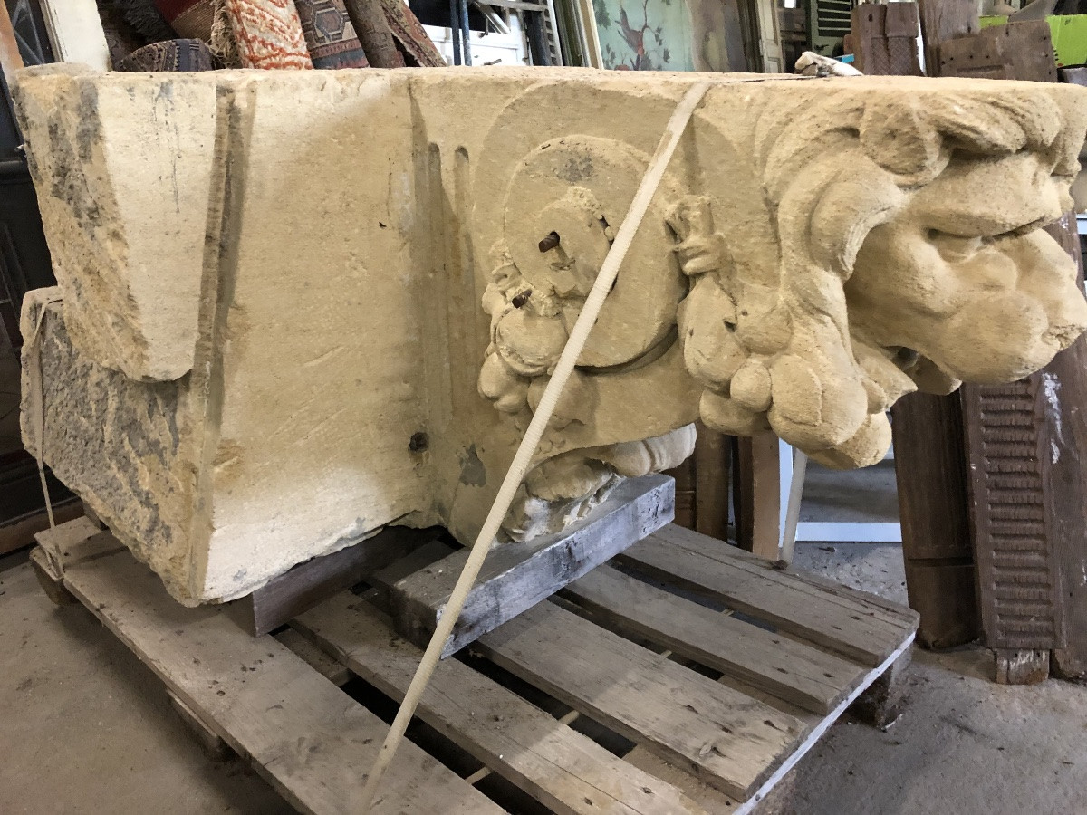 Pair Of Lion Balcony Corbels 1810 -photo-4