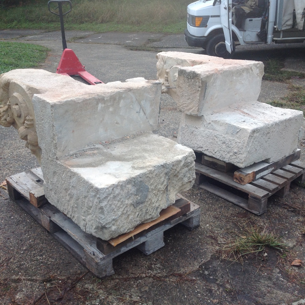 Pair Of Lion Balcony Corbels 1810 -photo-4
