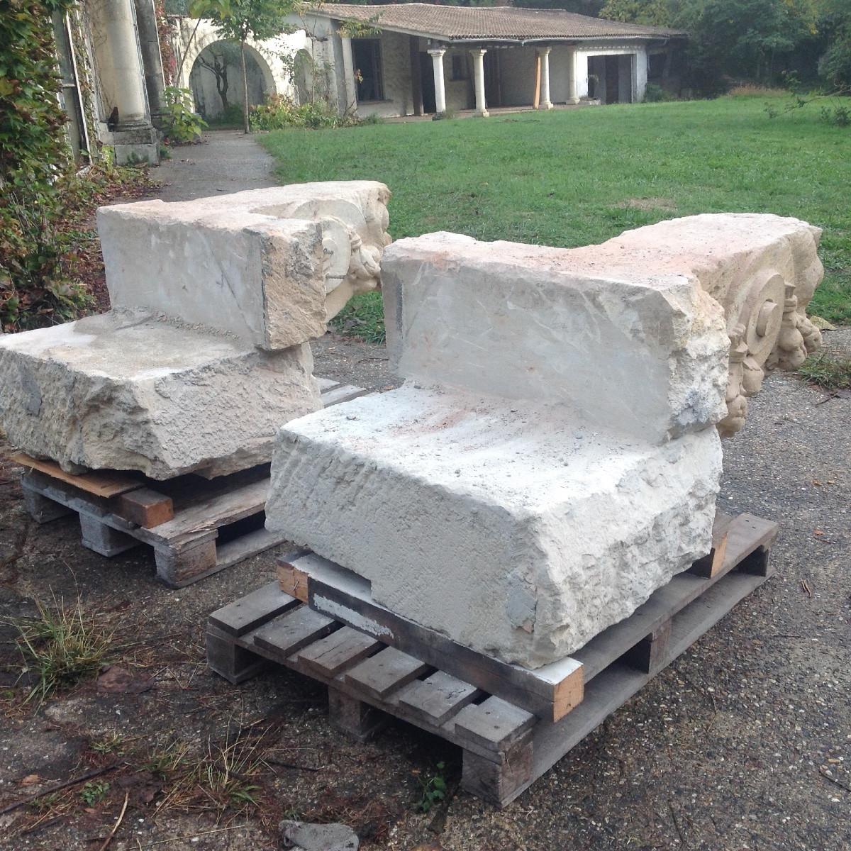Pair Of Lion Balcony Corbels 1810 -photo-8