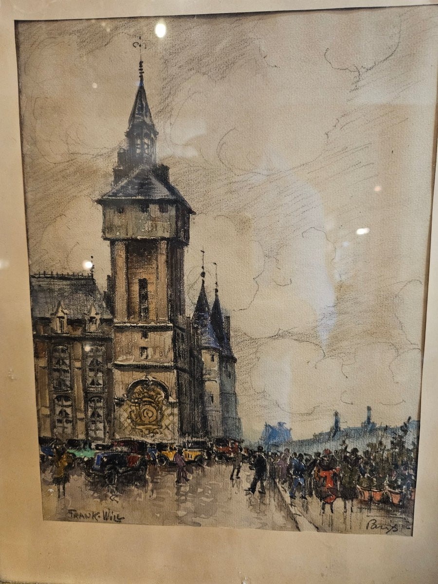 Dessin De Frank Will Paris Le Marché Aux Fleurs-photo-1