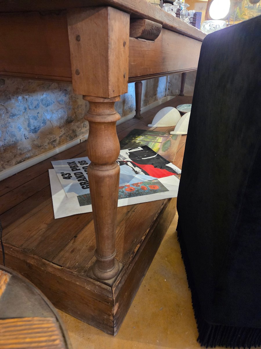 Très grande table de drapier 1900 -photo-2