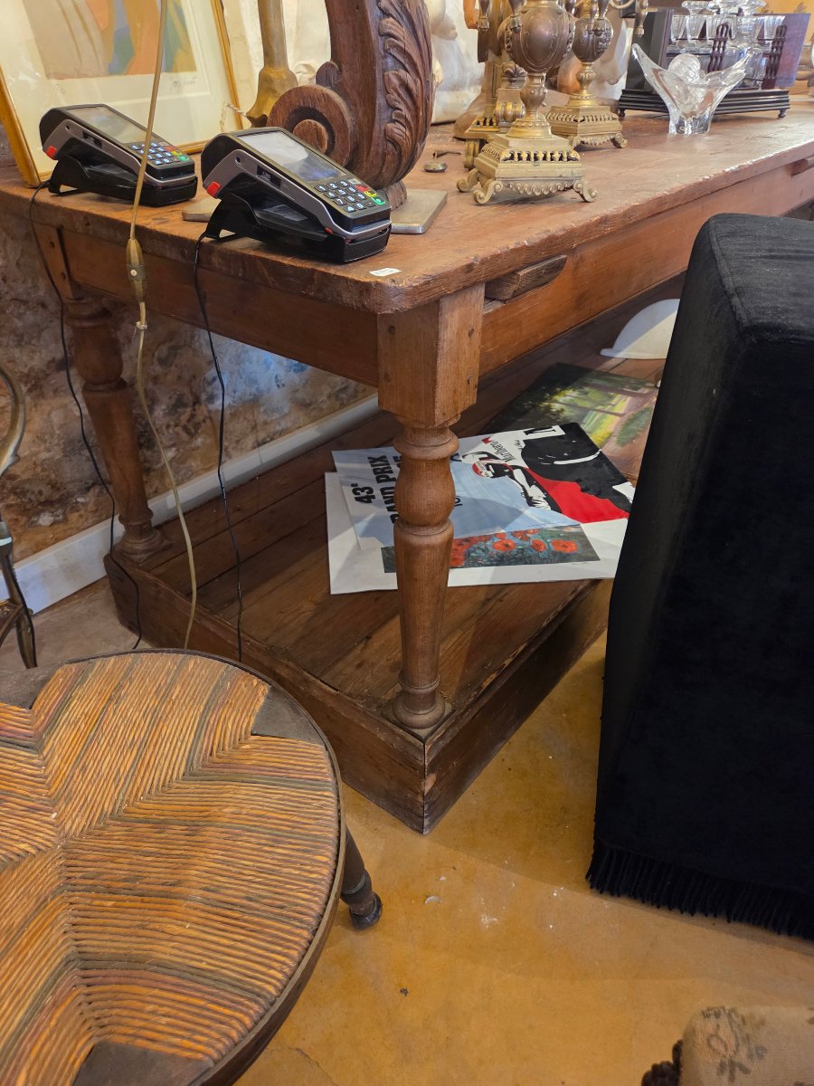 Très grande table de drapier 1900 -photo-3