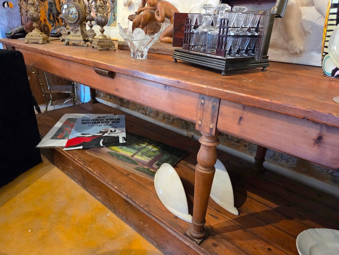 Très grande table de drapier 1900 