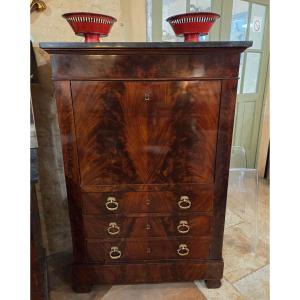 Secretary And Chest Of Drawers From The Restoration Period   