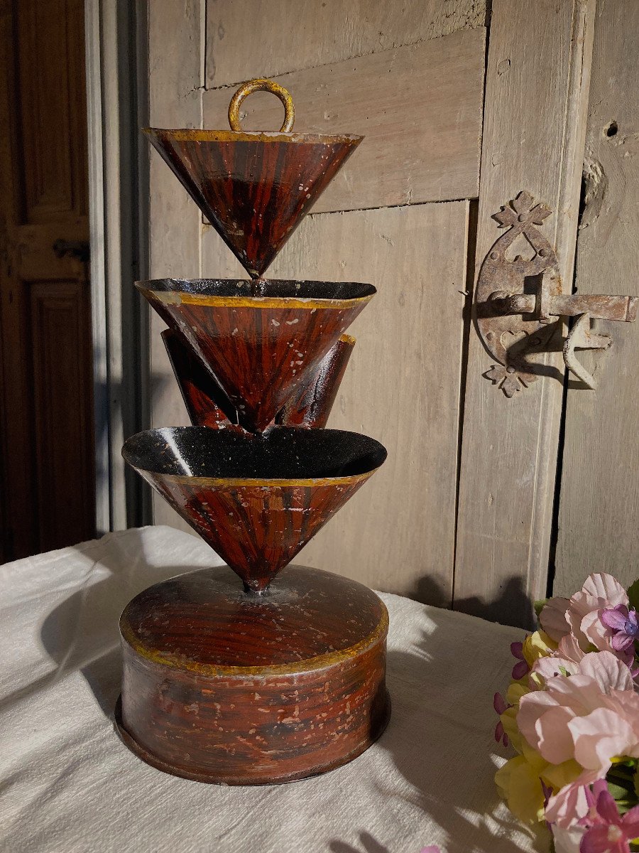 Cut Flower Display By A Tinsmith From The Mid-19th Century-photo-4