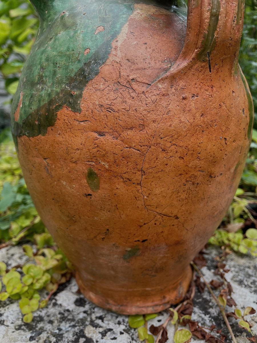 Cruche en terre cuite vernissée de la chapelle des pots en Vendée-photo-4