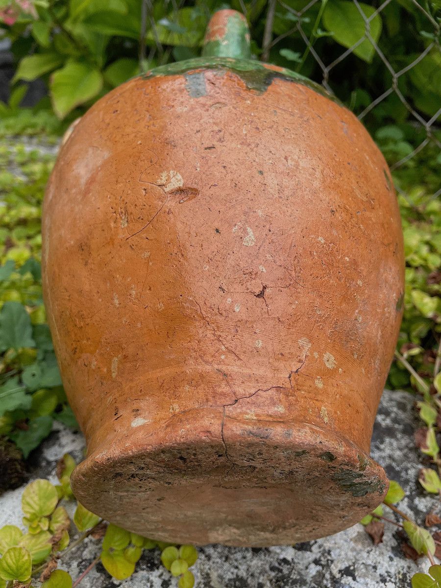 Cruche en terre cuite vernissée de la chapelle des pots en Vendée-photo-3