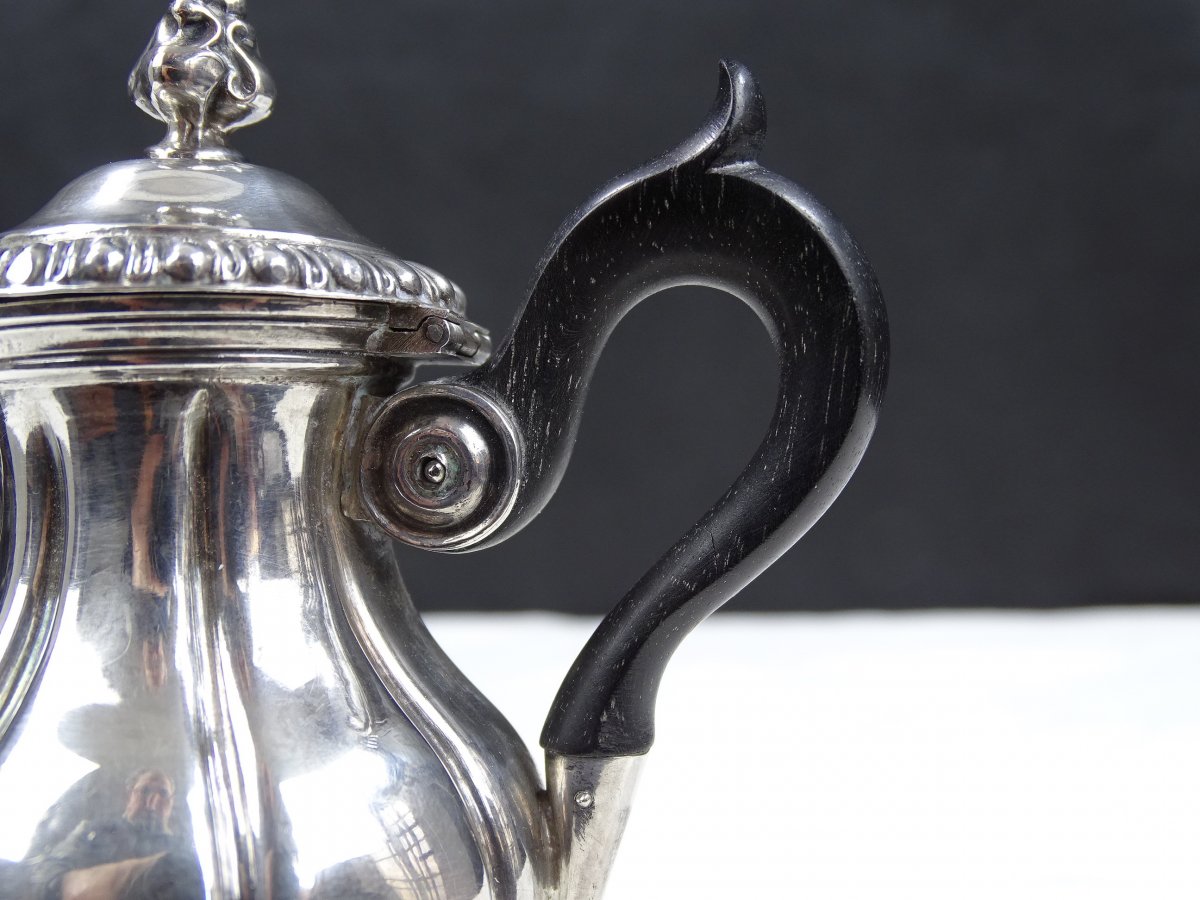 Silver Miniature Coffee Maker, Masterpiece By Martial Fray In Paris Around 1850-photo-2