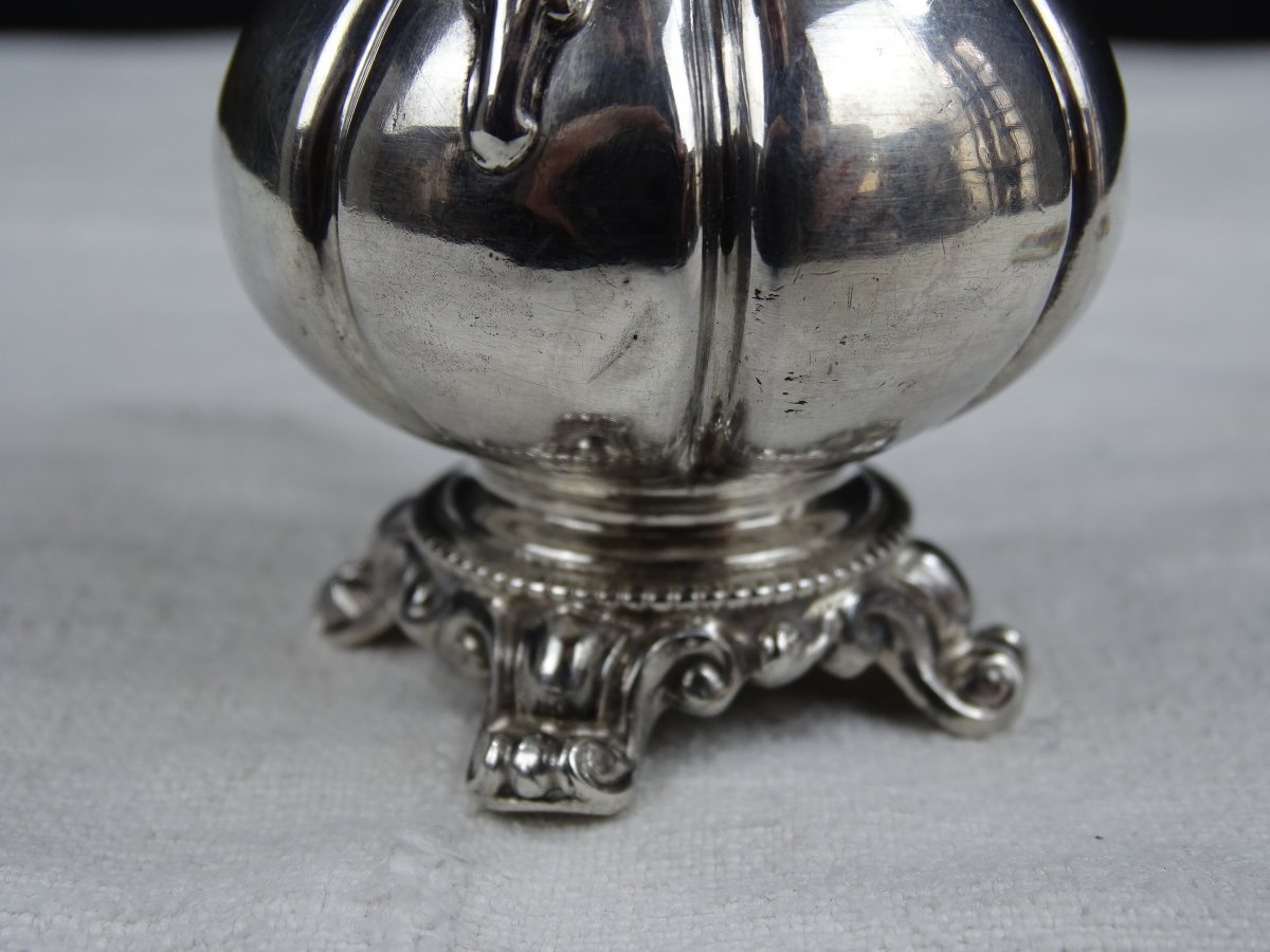 Silver Miniature Coffee Maker, Masterpiece By Martial Fray In Paris Around 1850-photo-3