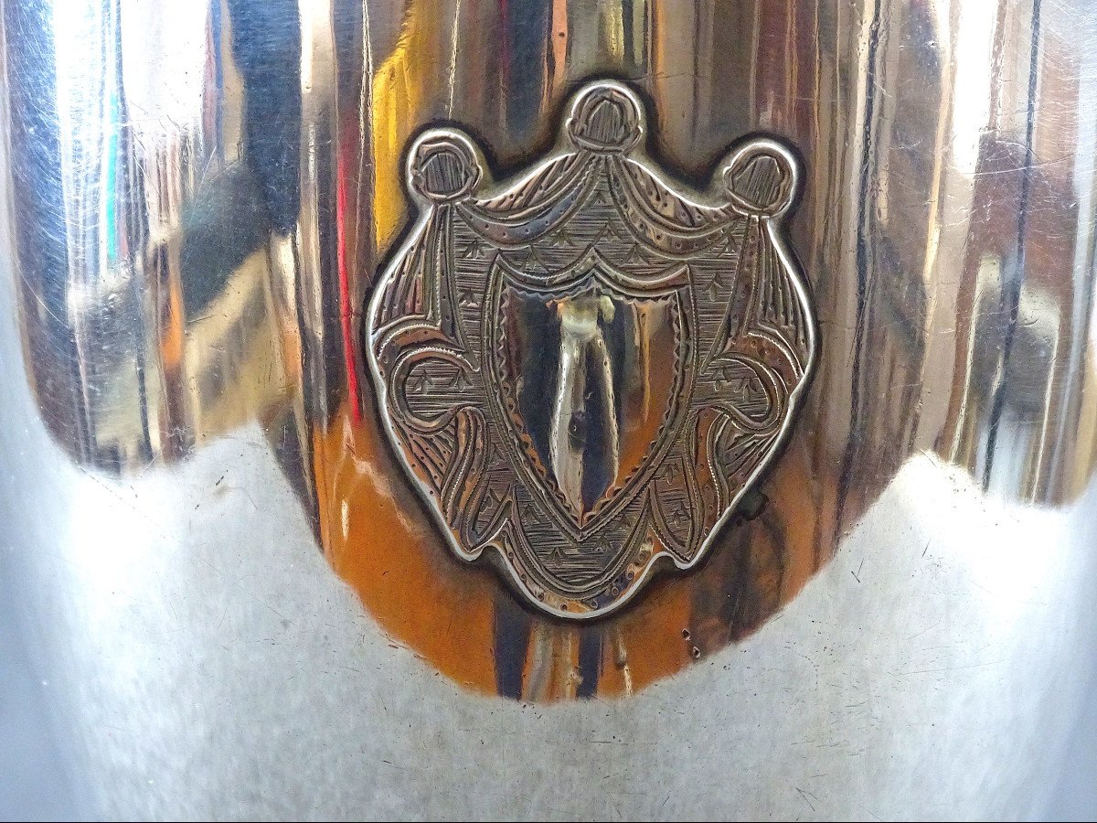 Aiguière en métal argenté anglais de la première moitié du XIX eme siècle-photo-3