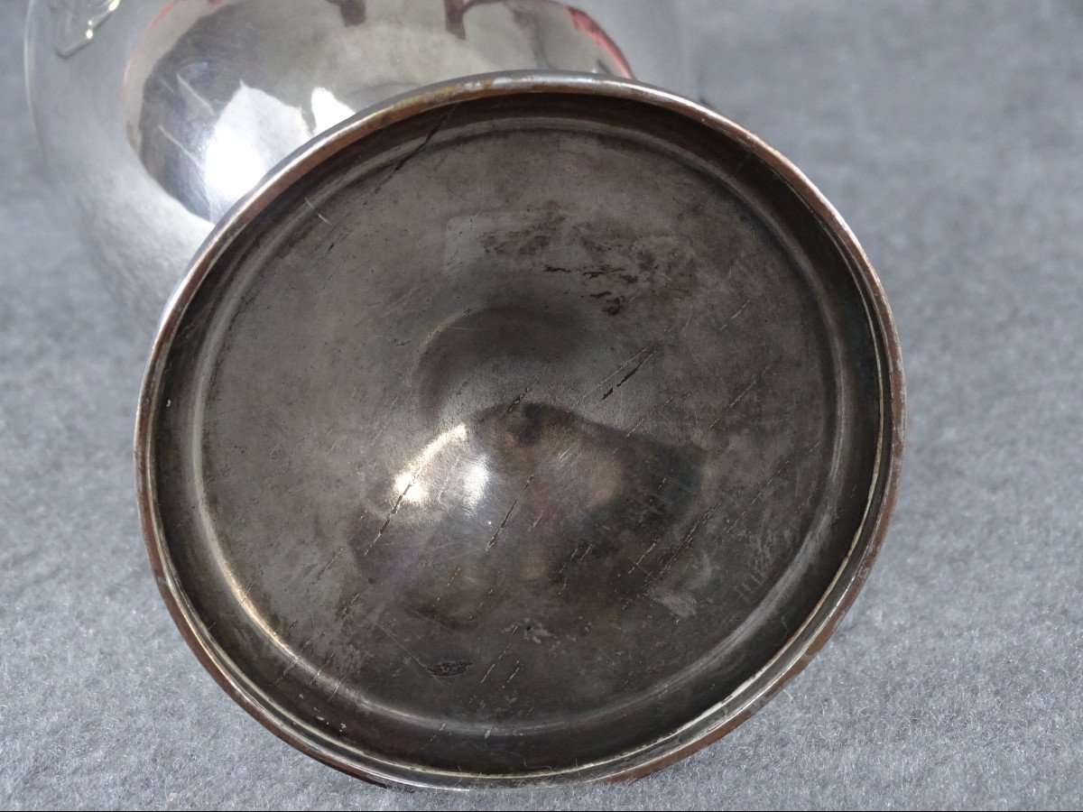 Aiguière en métal argenté anglais de la première moitié du XIX eme siècle-photo-4