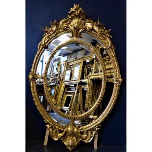 Grand Miroir à Vue Ovale 150x100cm