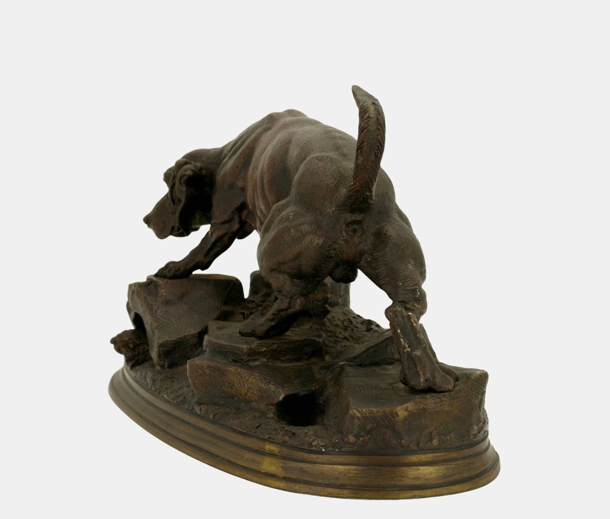 Jules Moigniez (1835-1894), Hunting Dog On The Prowl, C. 1880 / - Following The Trail --photo-3