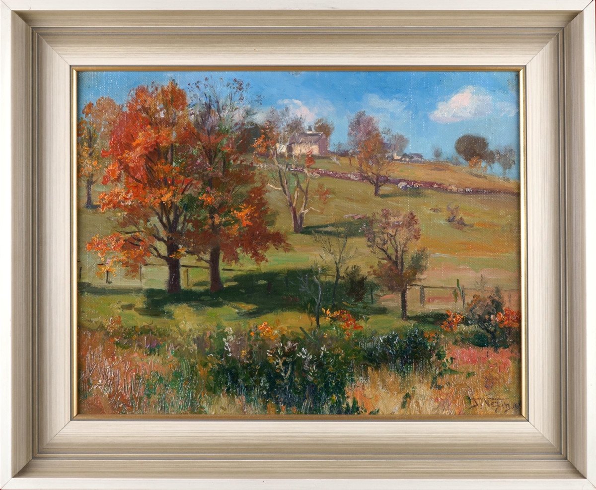 Frederick Vezin (1859-1933), Autumn Landscape In The Sun, 1905 / - Indian Summer --photo-1