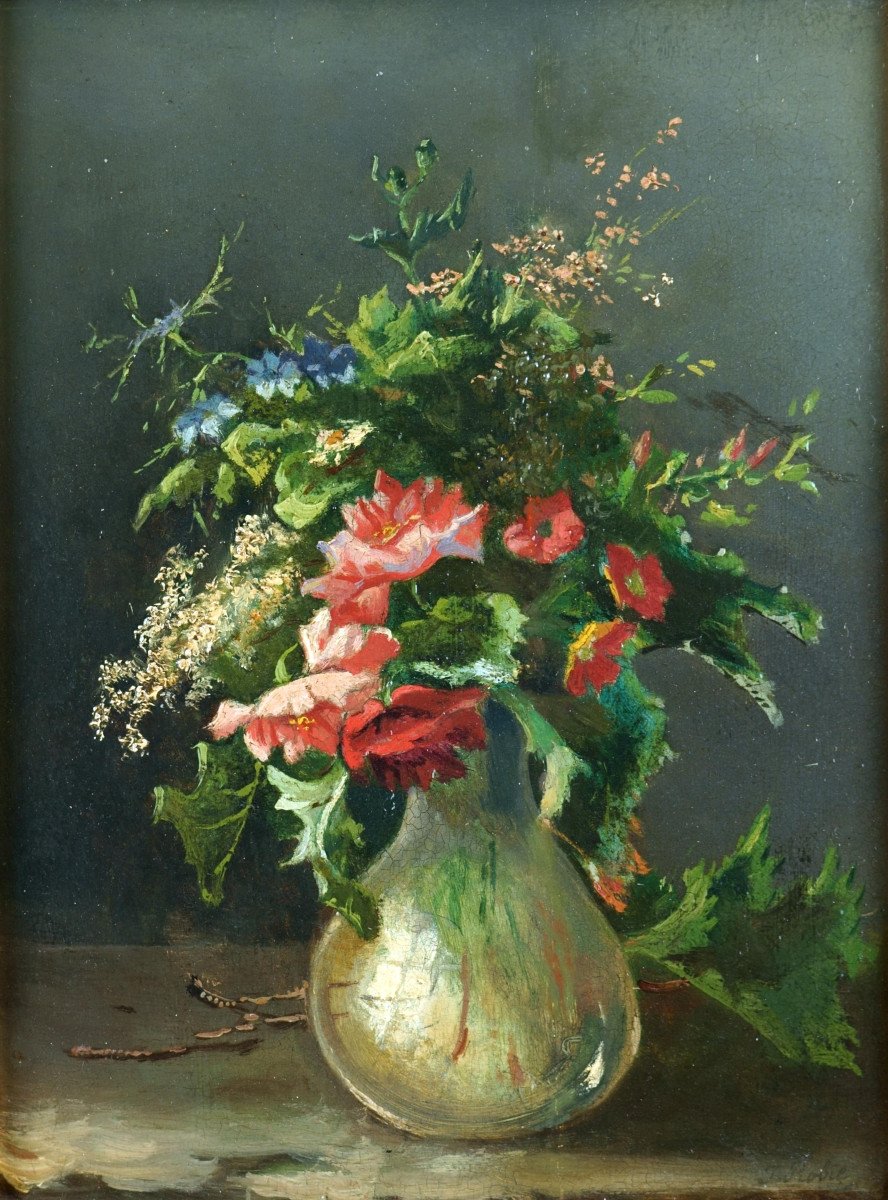 Jean-baptiste Robin (1821-1910), Nature Morte / - La Beauté Des Fleurs Des Champs -