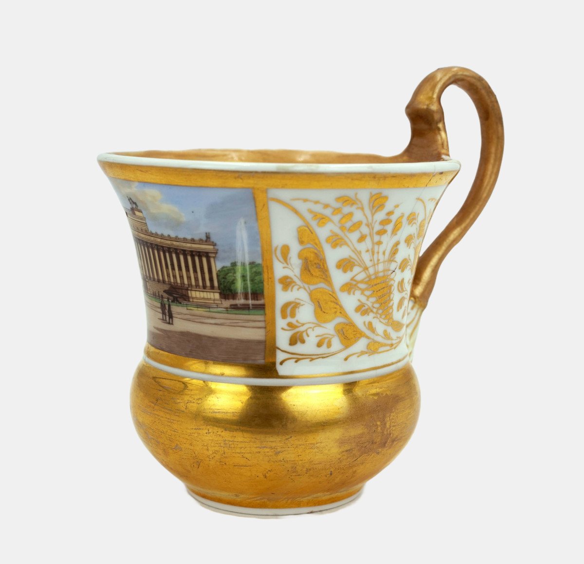 Kpm Cup With Berlin Veduta Of The Altes Museum, C. 1830-photo-2