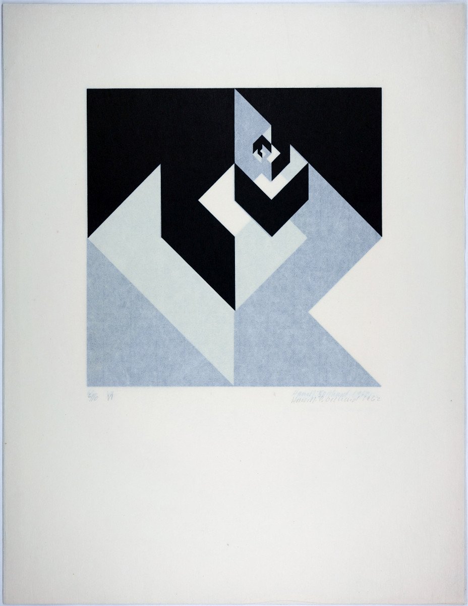 Hans Rudolf Bosshard (*1929 Balm-lottstetten), Twelve Variations On A Dice Theme, 1962-photo-4