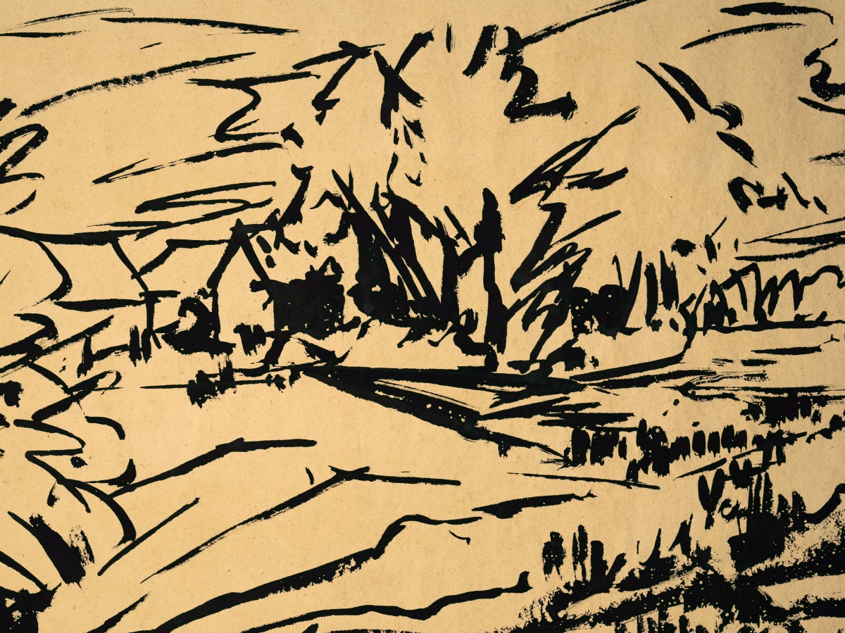 Seidel, Herbert (1906-1974), Landscape Verso Forest Interior, C. 1950-photo-3