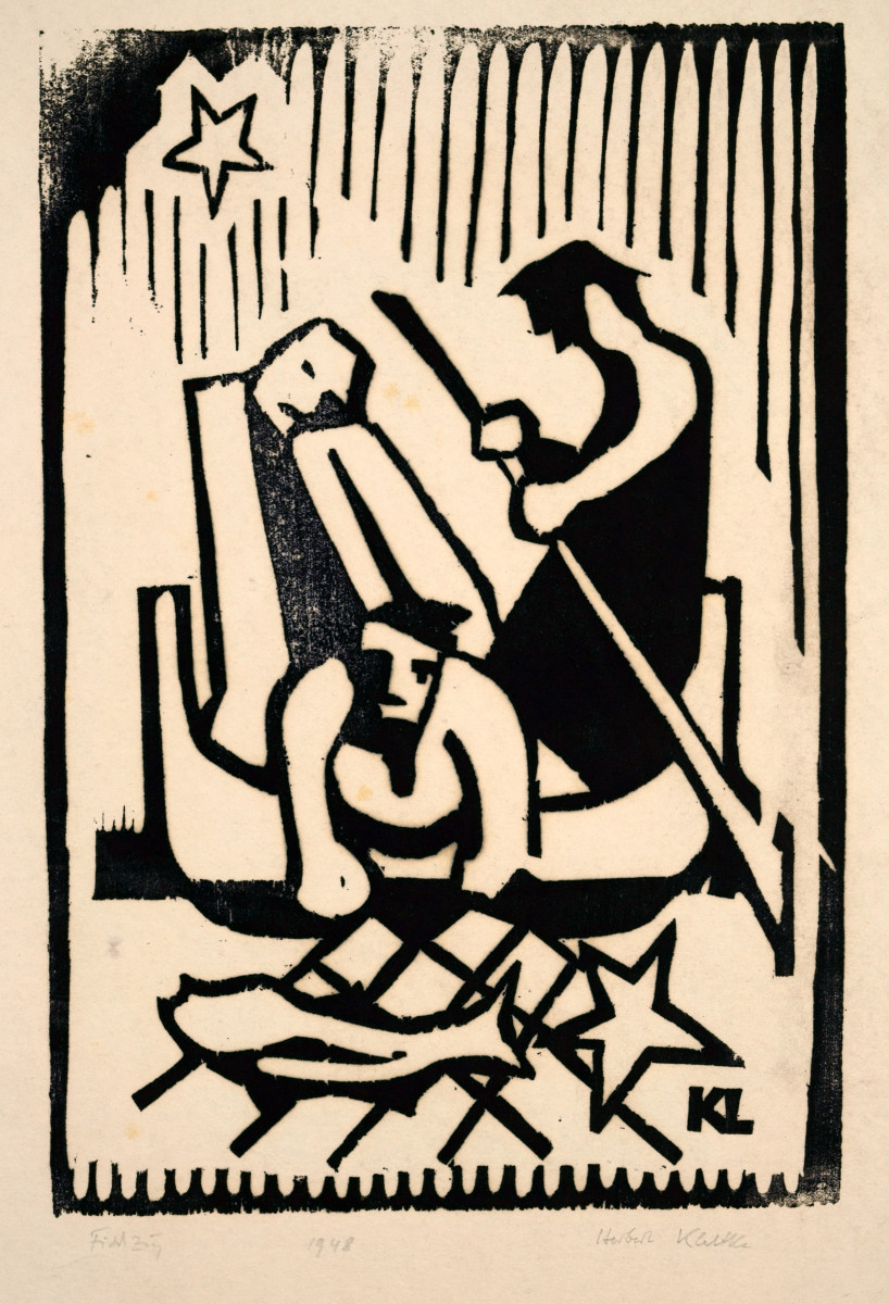 Herbert Klettke (1923-1984), Pêche, 1948