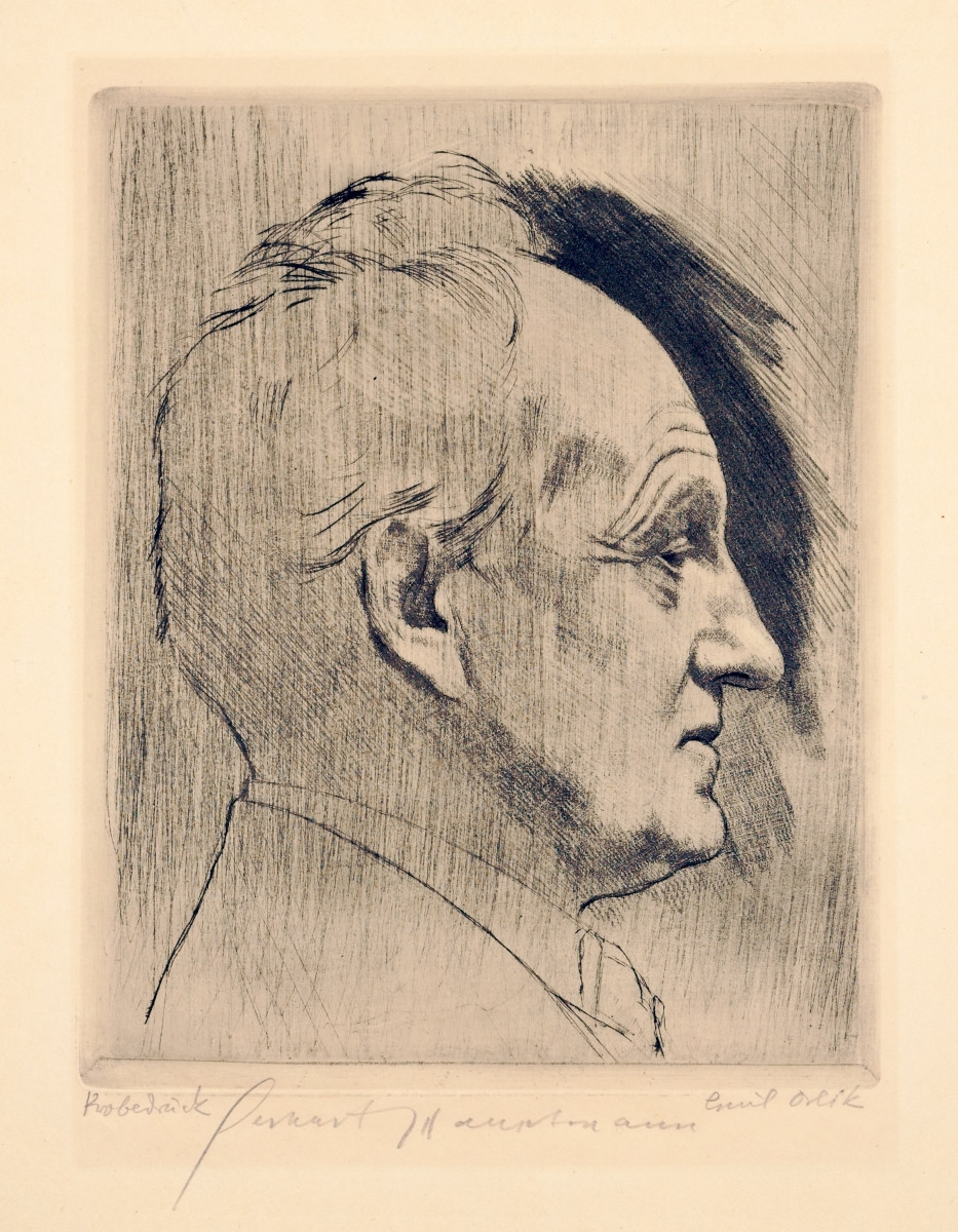 Emil Orlik (1870-1932), Gerhard Hauptmann, 1922