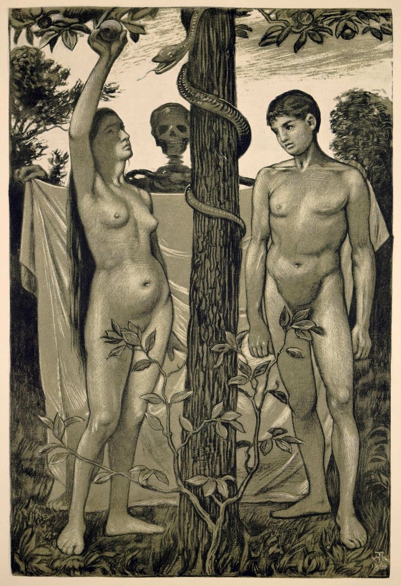 Hans Thoma (1839-1924), Adam And Eve, 1904