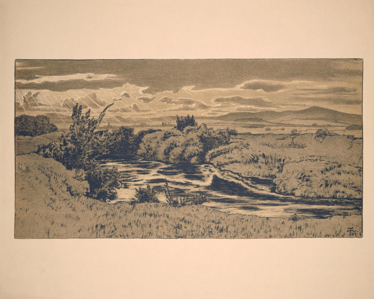 Hans Thoma (1839–1924), Au Bord De L’étang, 1897-photo-3