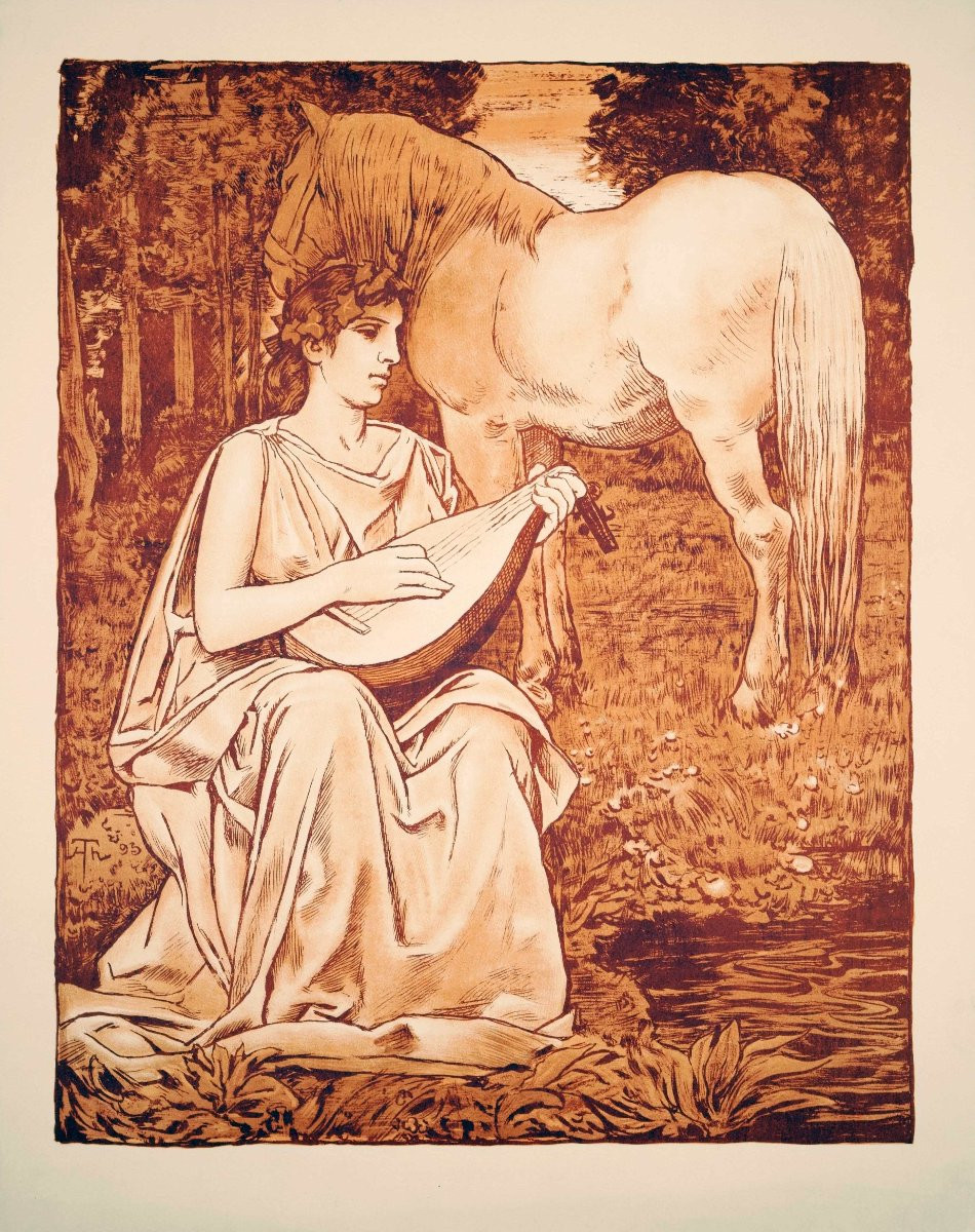 Hans Thoma (1839-1924), Muse, 1893 /  - In The Realm Of The Muses --photo-3