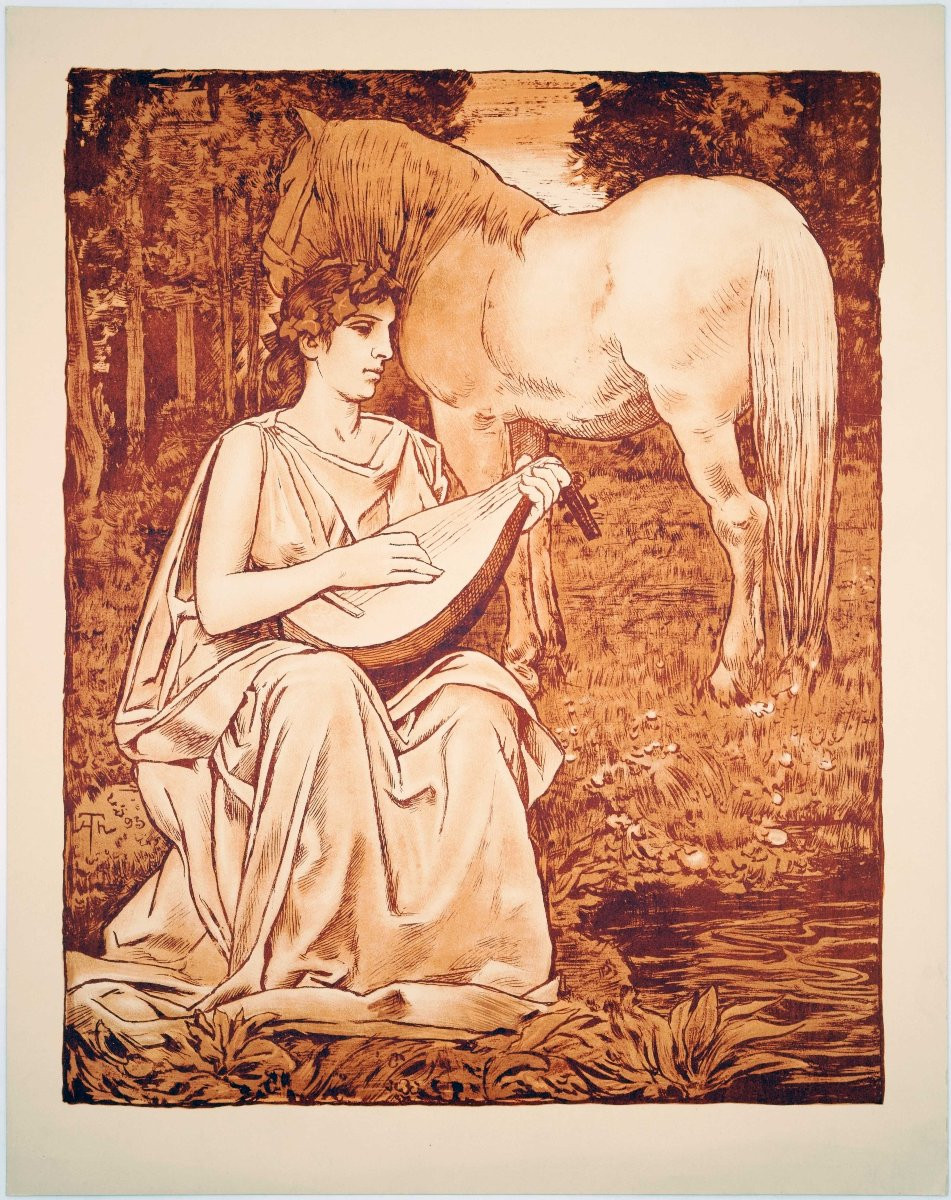 Hans Thoma (1839-1924), Muse, 1893 /  - In The Realm Of The Muses --photo-4