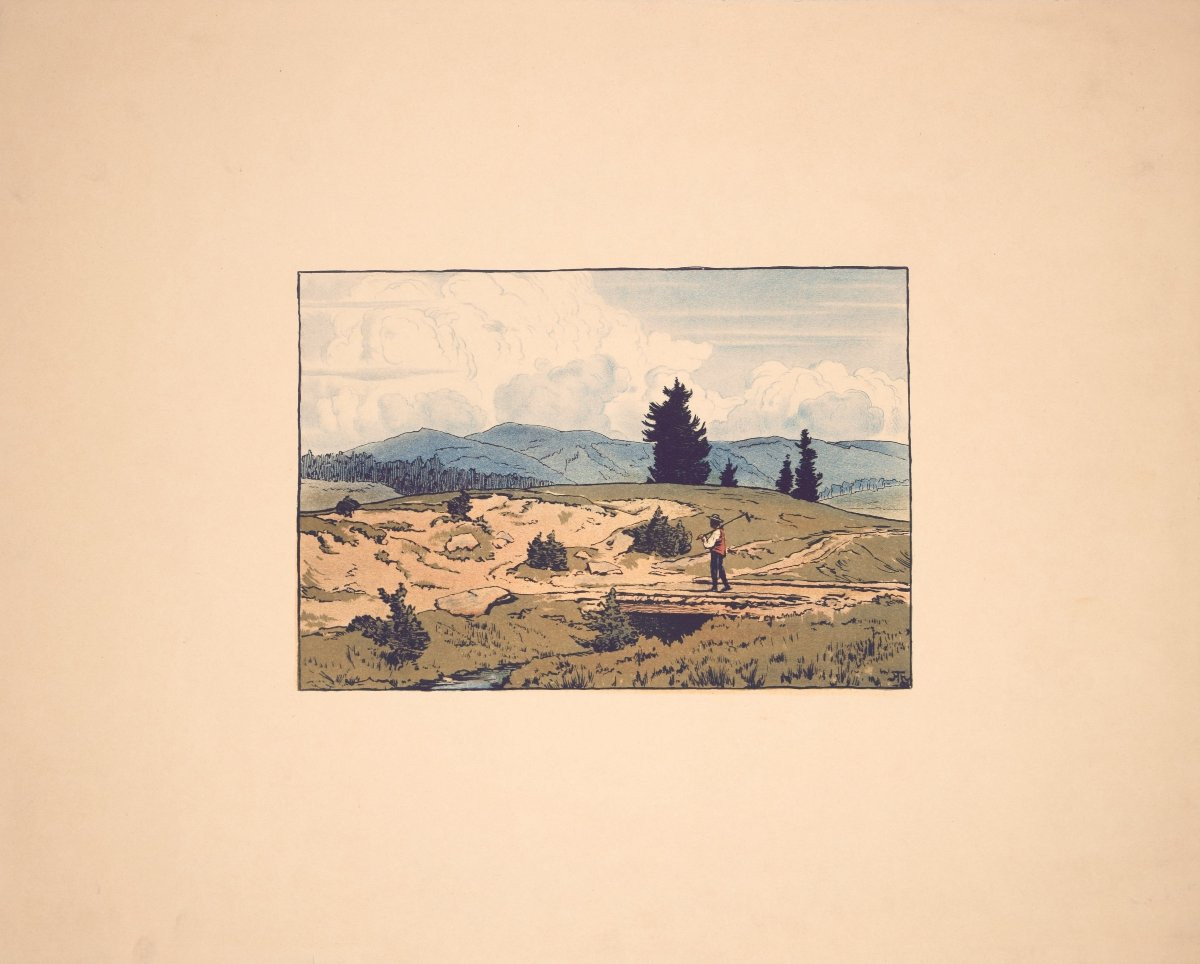 Hans Thoma (1839–1924), Paysage De Montagne, 1896-photo-3