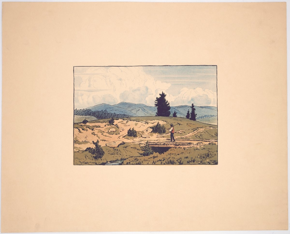 Hans Thoma (1839–1924), Paysage De Montagne, 1896-photo-4