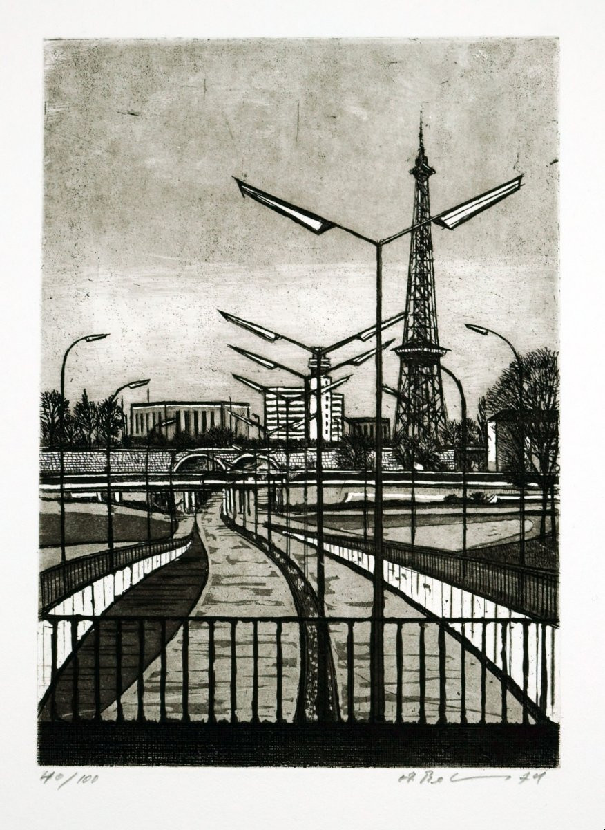 Atelier Handpresse, Etchings By Berlin Artists. Urban Landscapes, 1974-photo-2