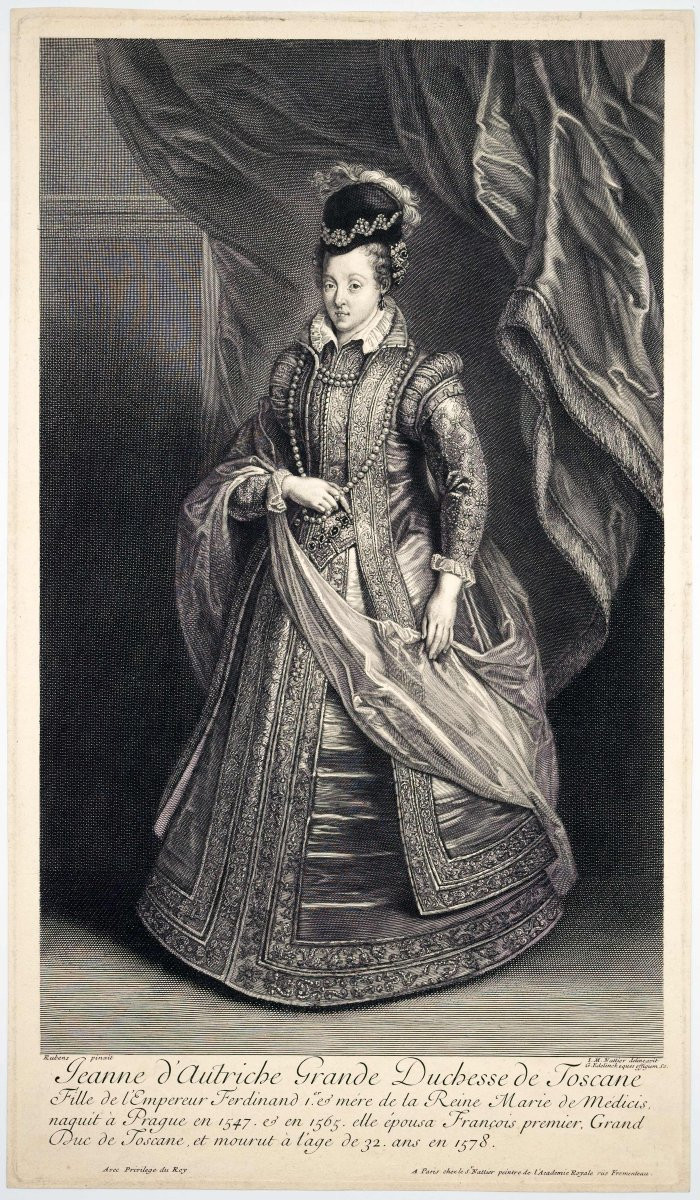 Gérard Edelinck (1640-1707), Joan of Austria, 1707-photo-3