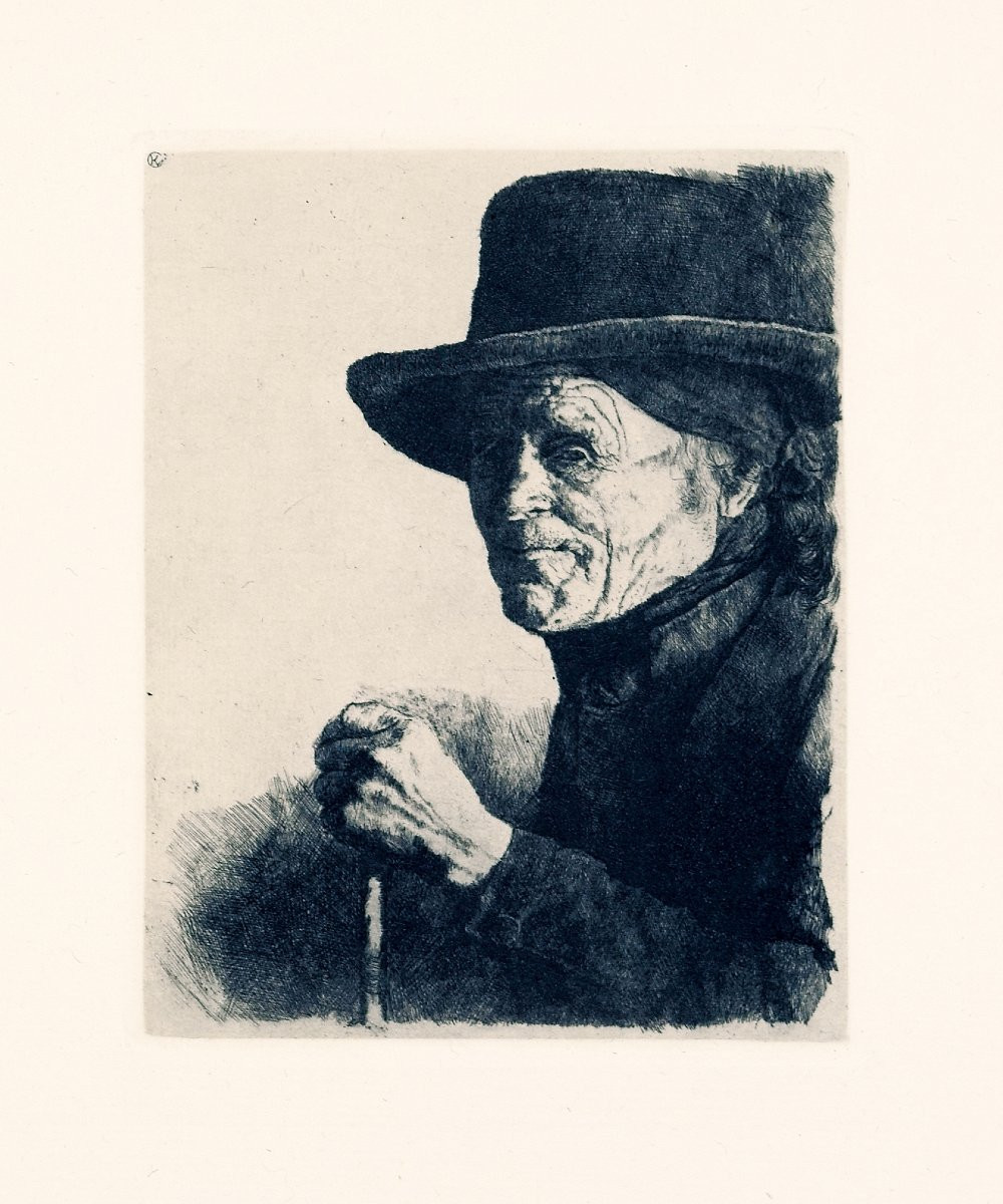 Wilhelm Leibl (1844-1900), Gravures originales, maison d'édition d'art Gurlitt, 1900-photo-2