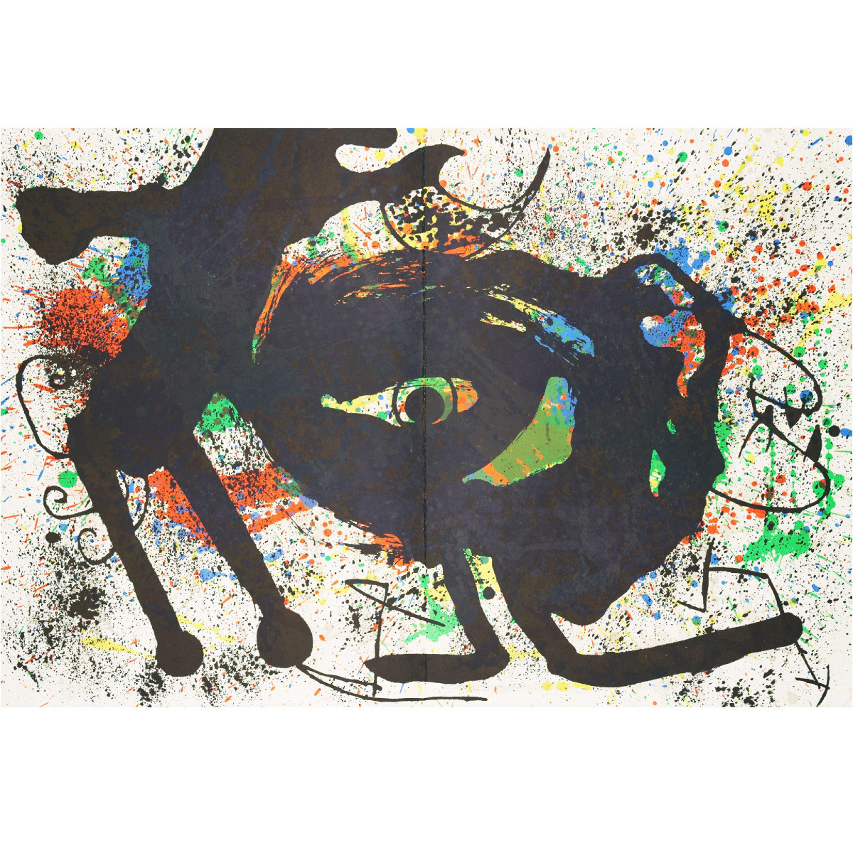 Joan Miro (1893-1983), Lithographie en couleurs pour Derrière le Miroir n° 203 II, 1973