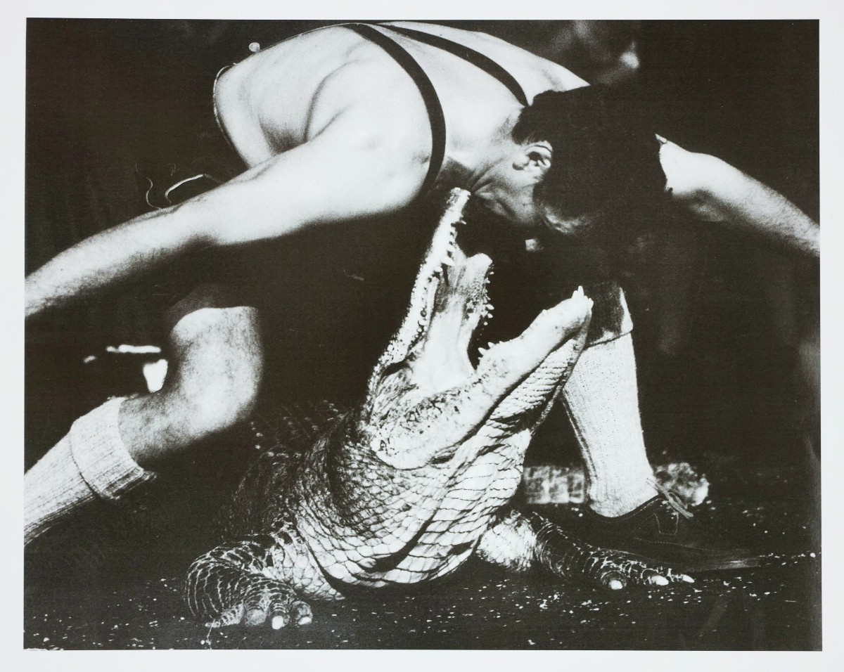 Stefan Moses (1928 - 2018), Tamer With Crocodile, Circa 1975