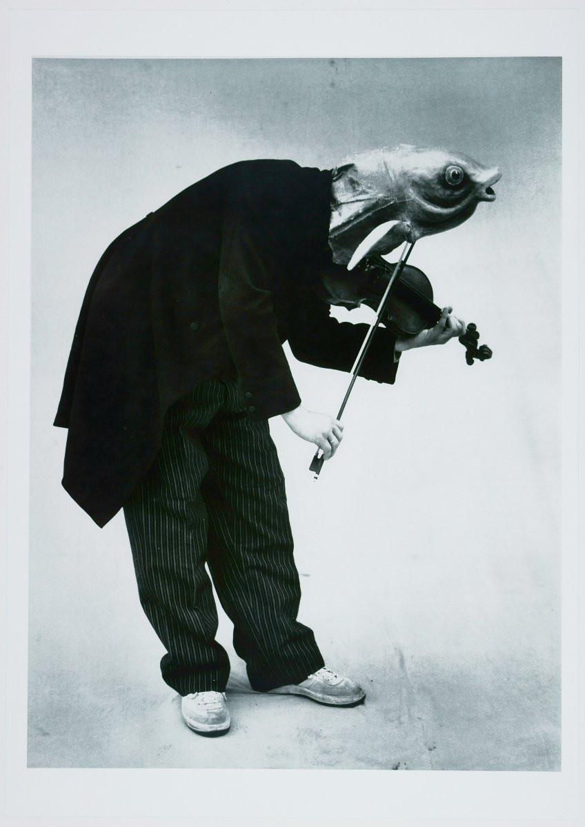Stefan Moses (1928 - 2018), Surrealist Violinist, Circa 1975-photo-2