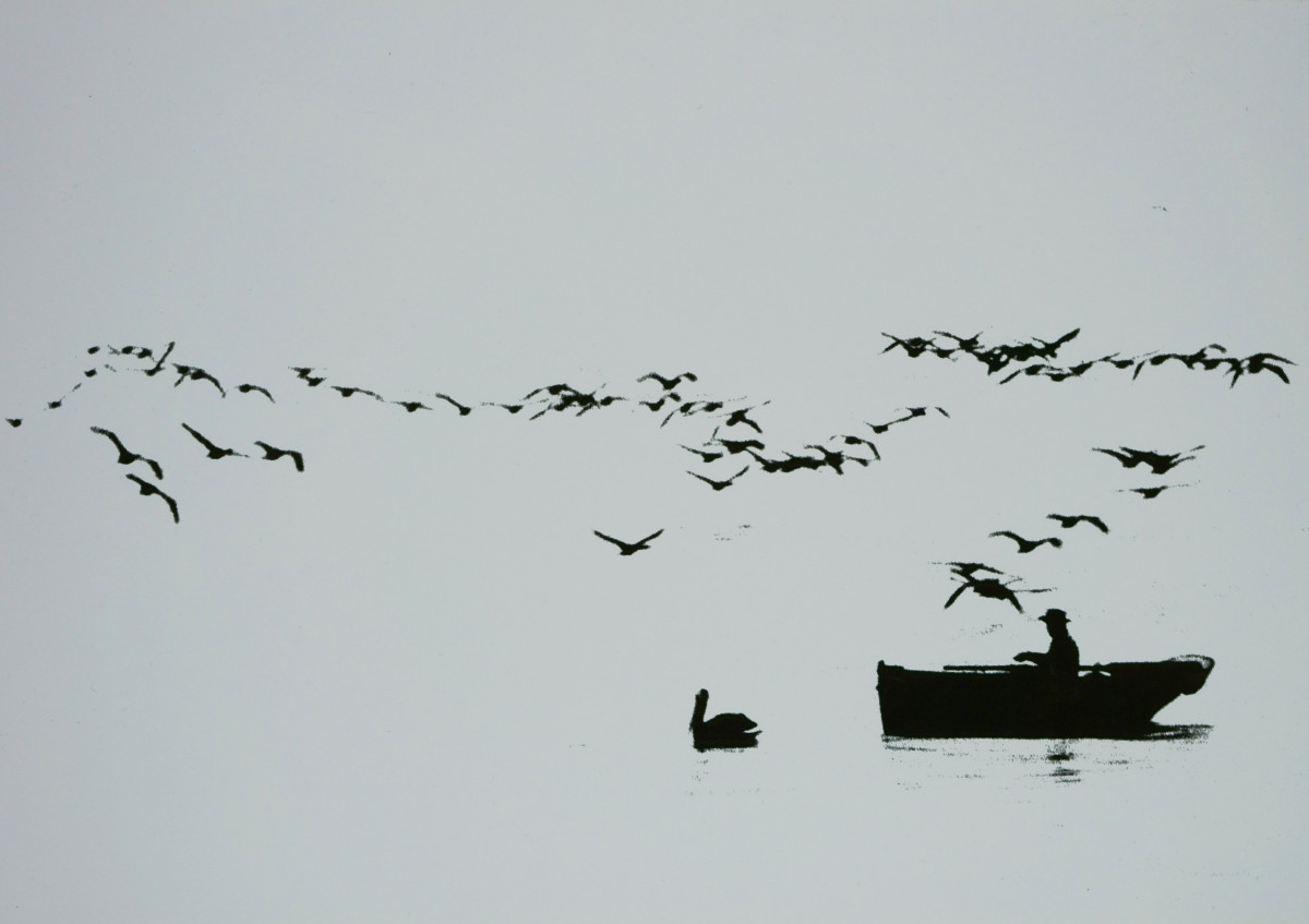 Stefan Moses (1928 - 2018), Rowers With Birds, Circa 1960