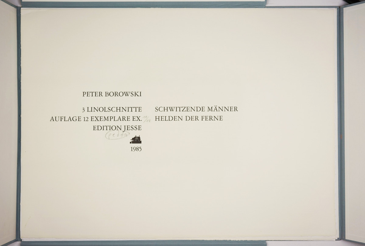 Peter Borowski, Hommes en sueur, héros lointains, 1985