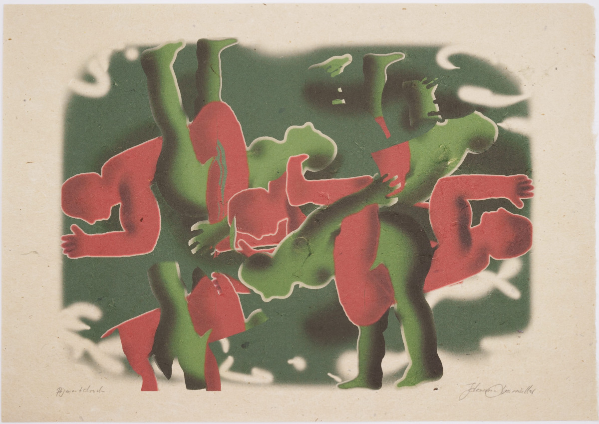 Johanna Obermüller (*1938), Figures entrelacées, vers 1985-photo-4