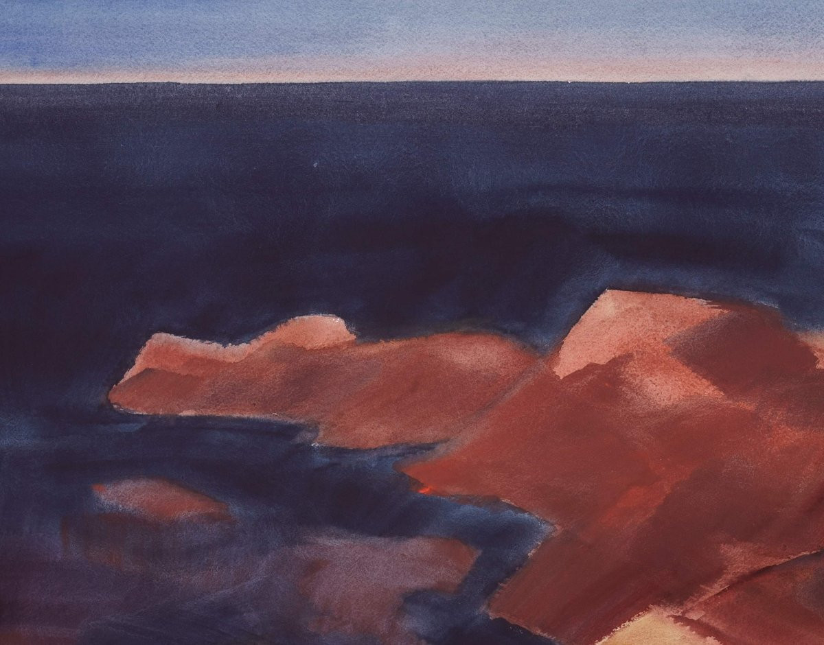 Fritz Kohlstädt (1921-2000), Cliffs Of Bornholm, 1988-photo-2