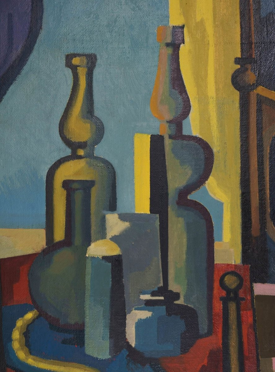 Ev Grüger (1928-2017), Still Life With Bottles, 1956-photo-2